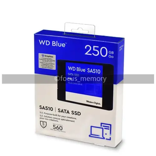 WD BLUE SA510 2.5" SSD 250GB 500GB 1TB 2TB SATA 3 Internal Solid State Drive lot