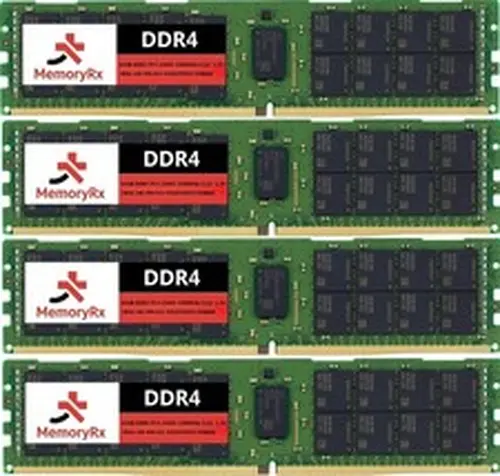 256GB 4x64GB DDR4 3200MHz PC4-25600 2RX4 288PIN ECC REGISTERED RDIMM FOR SERVERS