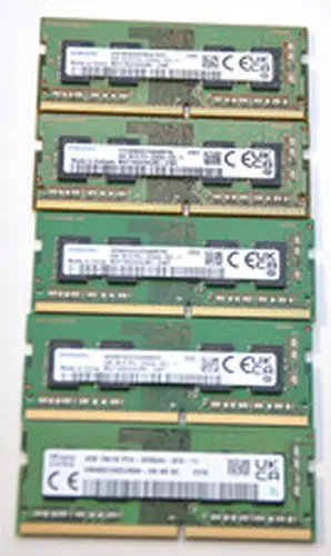 4GB 1RX16 PC4-3200 DDR4 SODIMM LAPTOP MEMORY MAYOR BRANDS (SET OF 5)