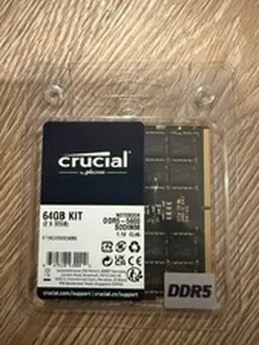Crucial 64GB Kit (2x32GB RAM ) DDR5-5600 SO-DIMM Laptop Memory Modules