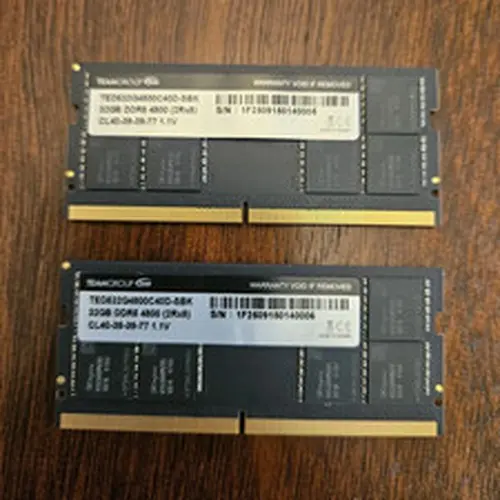 TeamGroup 64GB (2x32GB) DDR5 4800MHz 262 Pin SODIMM Memory RAM Stick for Laptop