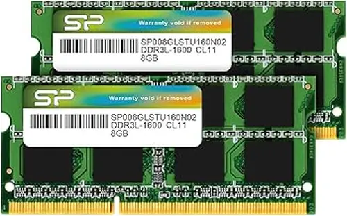 Silicon Power DDR3L 16GB (2x8GB) RAM 1600MHz (PC3 12800) 204 pin CL11 1.35V Non ECC Unbuffered SODIMM Laptop Notebook Memory RAM Module Upgrade