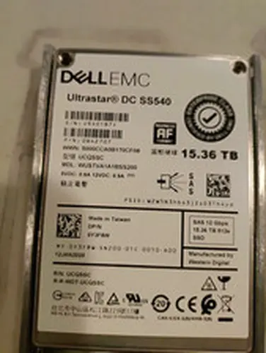 Dell EMC Ultrastar DC SS540 15.36TB 2.5in SAS 12Gbps SSD Y3F8W WUSTVA1A1BSS200