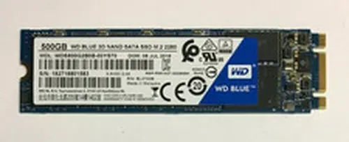 Western Digital WD Blue 500GB M.2 2280 SATA III 3D NAND Internal SSD MPN