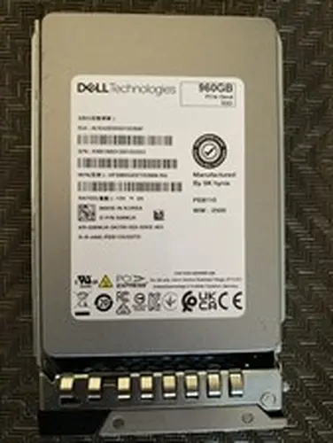 Dell SK Hynix PE8110 960GB PCIe Gen4 HFS960GEETX099N 2.5 Inch NVMe U.2 SSD