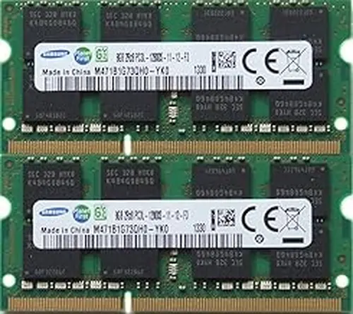 Samsung RAM Memory Upgrade DDR3 PC3 12800, 1600MHz, 204 PIN, SODIMM for 2012 Apple MacBook Pro's, 2012 iMac's, and 2011/2012 Mac Mini's (16GB Kit (2 x 8GB))