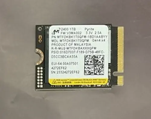 Micron 2400 1TB NVMe M.2 2230 PCIe 4.0 QLC SSD - 99% Health