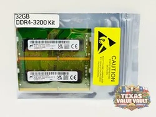 Micron 32GB (2x16GB) 1Rx8 (PC4-25600) DDR4-3200 MHz SODIMM RAM Laptop Memory