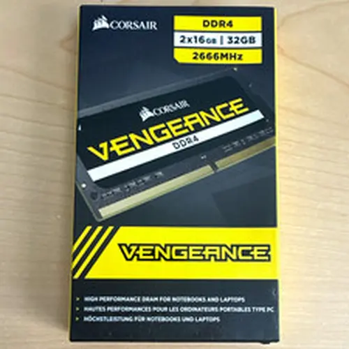 Corsair Vengeance DDR4 SO-DIMM 32GB (2x16GB) 2666MHz Non-ECC CMSX32GX4M2A2666C18