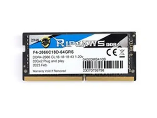 G.SKILL RIPJAWS Laptop RAM DDR4-2666 32GB, single stick, from system
