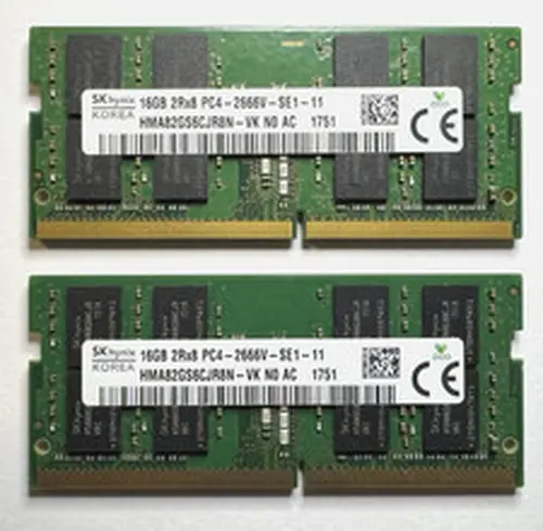 SK Hynix 32GB (2x16GB) DDR4 2666MHz SODIMM Laptop RAM Memory