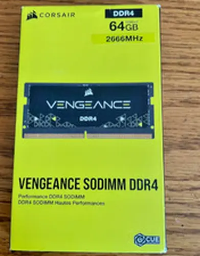 Corsair Vengeance 64GB 2x32GB DDR4 2666MHz SODIMM Laptop Memory Kit NEW)