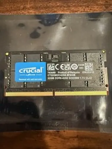 Crucial 32GB Ddr5 5200 SODIMM Factory Sealed Laptop Memory RAM CT32G52C42S5 #C52