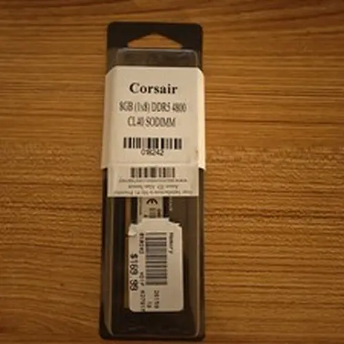 Corsair 8GB 1x8GB DDR5 4800 SO-DIMM Laptop Memory RAM Module