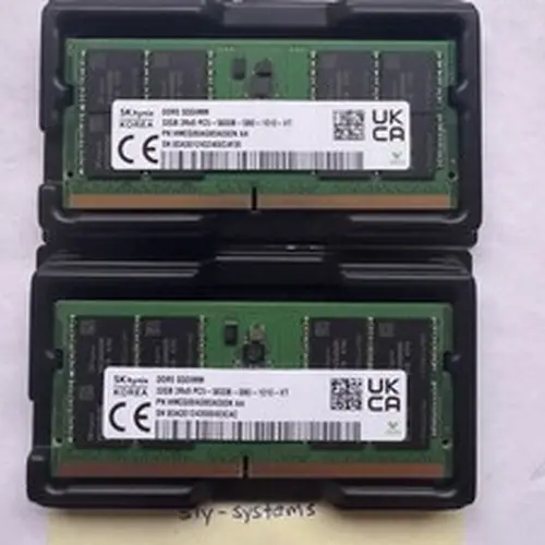 SK HYNIX 64GB DDR5 5600 SODIMM PC5-44800 LAPTOP MEMORY (2x32GB) RAM