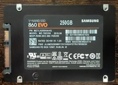 Samsung 860 EVO 250GB,Internal,2.5 inch (MZ-76E250) Solid State Drive