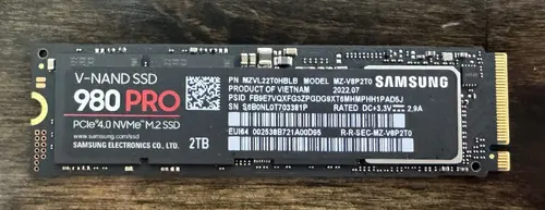 Samsung 980 Pro 2TB Black PCIe 4.0 NVMe SSD (MZ-V8P2T0)
