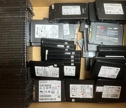 Lot of 10: Mixed 250GB & 256GB SSD 2.5" SATA Mixed Major Brands