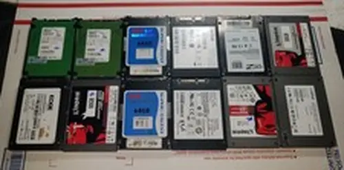 (Lot of 12) Mixed Major Brand 30/32/60/64GB 2.5" SATA3+2 SSD