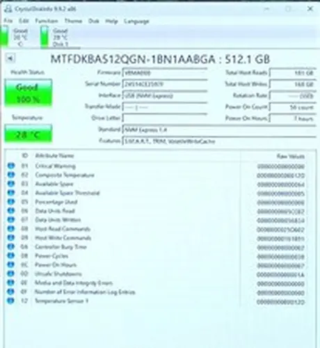 MTFDKBA512QGN - 512GB Micron 2500 NVMe M.2 2280 PCIe Gen 4x4 Internal SSD