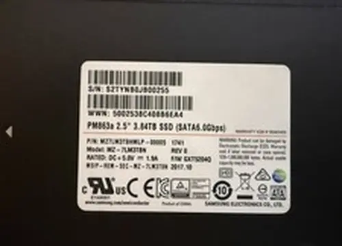 Samsung PM863a 2.5" 3.84TB MZ7LM3T8HMLP-00005 Internal SSD - 98.9% Health