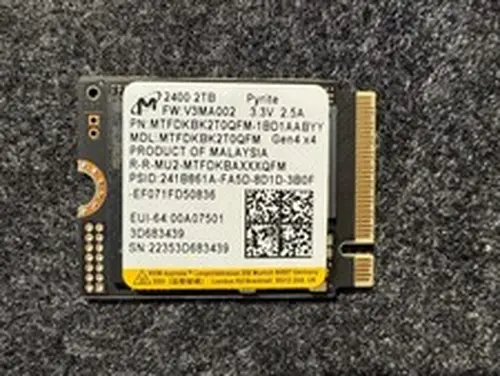 2TB Micron 2400 M.2 2230 NVMe PCIe SSD Gen 4.0 Steam Deck ROG Ally Surface