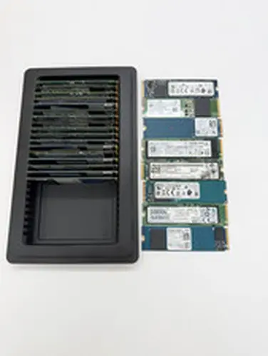 256GB MIXED BRANDS AND MODELS 2280 NVME SSD 90%-99% HEALTH LOT OF 25