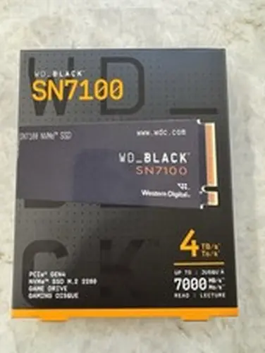 WD_BLACK SN7100 4TB NVMe SSD PCIe Gen4 M.2 2280 WDBELG0040BBK-WRSN NEW SEALED