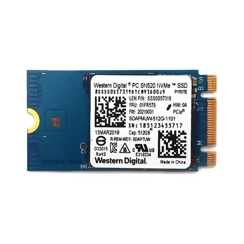Western Digital SN520 NVMe 128GB 256GB 512GB M.2 2242 PCIe3x2 For Lenovo Laptop