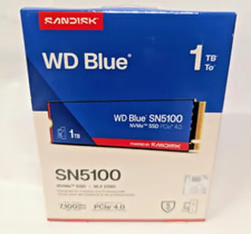 WD Blue SN5100 1TB NVMe SSD M.2 2280 PCIe Gen 4.0 Internal Solid State SEALED