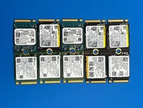 Lot of 10 - 256GB PCIe NVMe M.2 2230 SSD Mixed Manufacturer 90-99 % Health