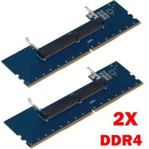 2Pcs Laptop DDR4 RAM to Desktop Adapter Card Memory Tester SO DIMM to DDR4 HOT