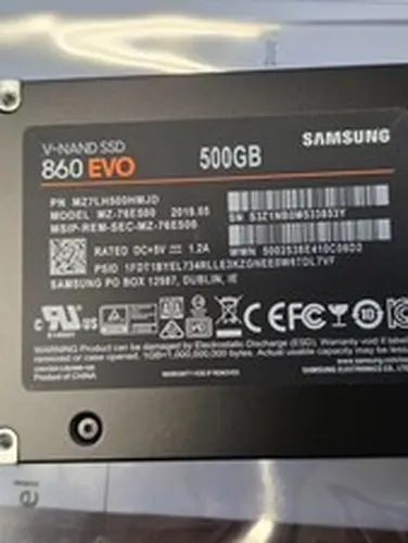 Samsung 860 EVO 500gb SATA III V-nand SSD Mz-76e500 853Y