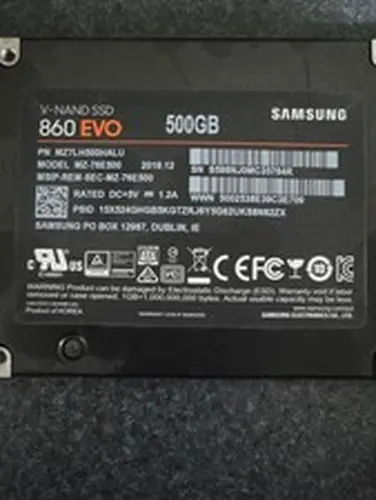 Samsung 860 EVO 500gb SATA III V-nand SSD Mz-76e500 784R