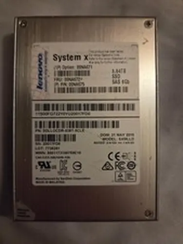 Lenovo System X 3.84TB 2.5" SAS SSD SXMLLD 00NA671 00NA672 - 00NA675 98% Health