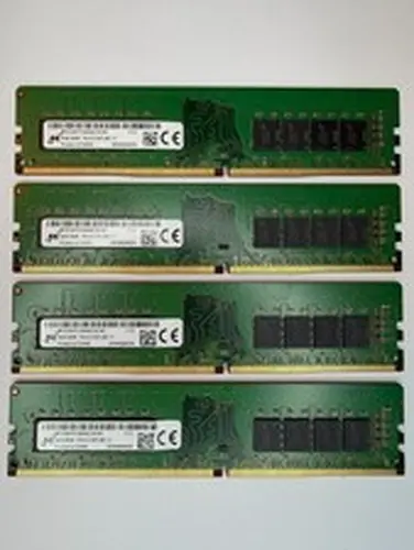 Micron 32GB Kit 4x8GB DDR4 2133MHz PC4-2133P UDIMM Desktop RAM