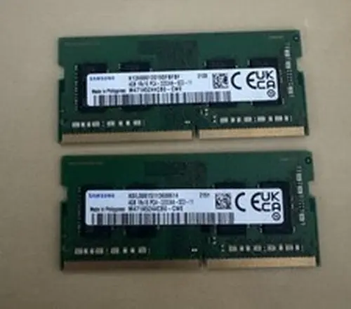 Samsung 8GB Kit (2x4GB) PC4-3200AA DDR4 SODIMM Laptop RAM