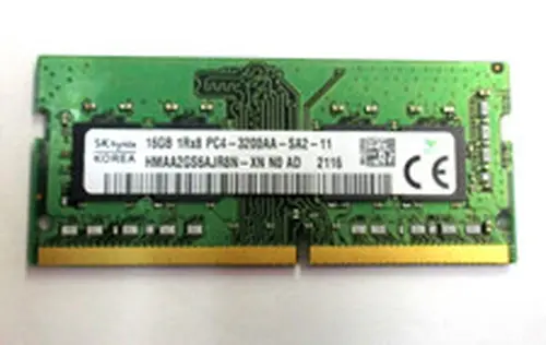 1 x 16GB SK Hynix 1RX8 DDR4 PC4-3200AA-SA2-11 260-Pin SO-DIMM Memory Module