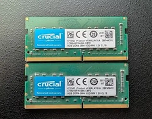 Crucial 16GB (2x8GB) DDR4-2666 SO-DIMM 260-Pin Non-ECC RAM CT8G4SFRA266