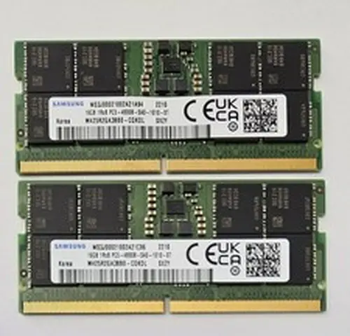 Samsung 32GB Kit (2x16GB) DDR5-4800B SODIMM MEMORY 1Rx8 M425R2GA3BB0-CQKOL