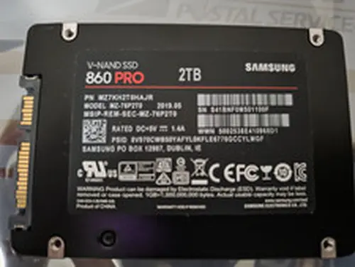 Samsung 860 PRO 2TB 2.5" SATA III V- NAND SSD MZ-76P2T0 86%-90% Health