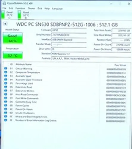 SDBPNPZ-512G-1006 - Western Digital 2280mm SN530 512GB M.2 NVMe Gen 3.0 x 4 SSD