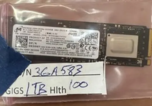 Micron Technology 1TB M.2 NVMe MTFDHBA1T0TDV Internal SSD 100% Health