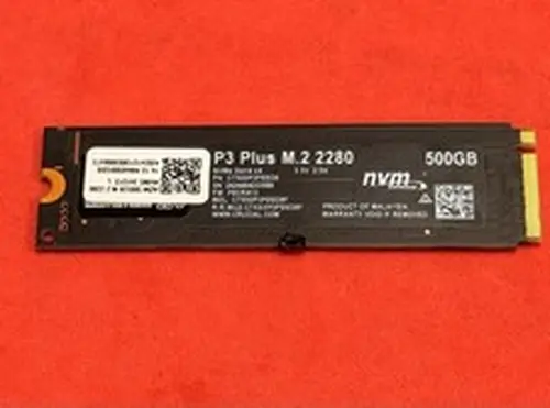 Crucial P3 Plus 500GB M.2 2280 NVMe Internal SSD CT500P3PSSD8