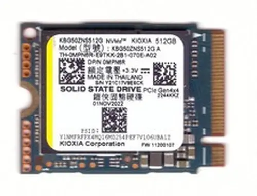 Kioxia 512GB SSD NVMe PCIe M.2 2230 KBG50ZNS512G