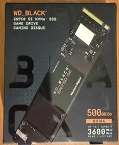 Western Digital WD_BLACK SN750 SE 500GB M.2 2280 PCIe Gen4 NVMe SSD 3600MB/s