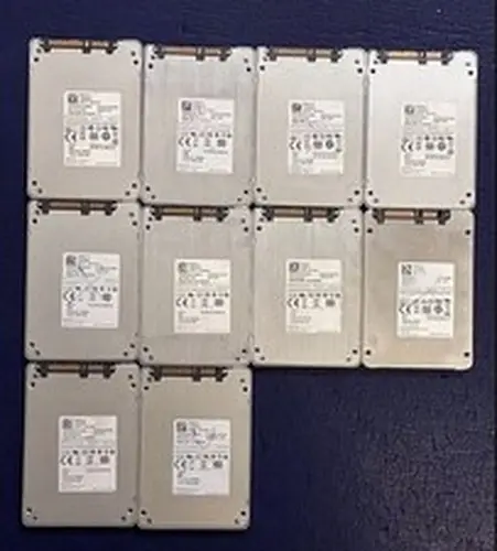 Lot of 10 Lite-On 256GB 2.5" SATA SSD - Good Health 100% HDS