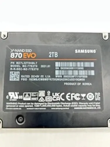 Samsung 870 EVO 2TB SATA 2.5-inch SSD MZ-77E2T0 MZ7L32T0HBLT — (39% Health)