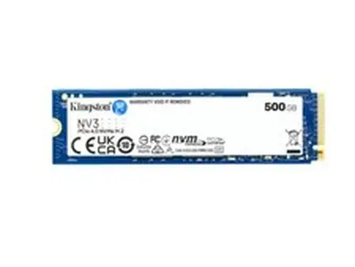 Kingston NV3 M.2 2280 500GB PCIe 4.0 x4 NVMe Internal Solid State Drive (SSD) SN