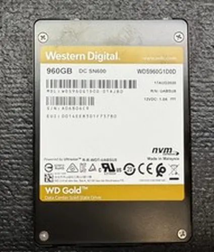 WD Gold Ultrastar DC SN600 960GB U.2 NVMe SSD WDS960G1D0D 3%